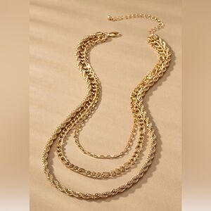 Elegant Gold Layered Necklace